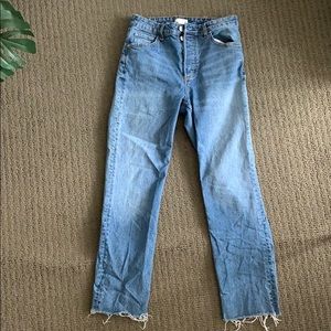 Jeans with cool frayed detail
